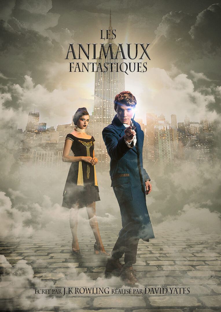 Affiche film Les Animaux Fantastiques, par Alexandre De Vries sur le blog La retouche photo