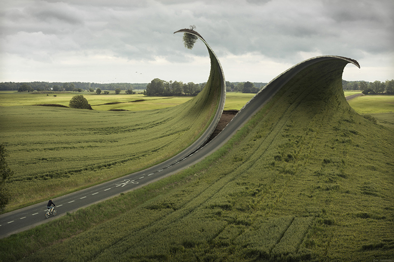 The cut and fold par Erick Johansson sur le blog La Retouche photo.