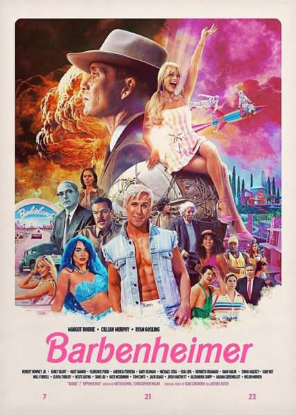 barbenheimer affiche de cinéma