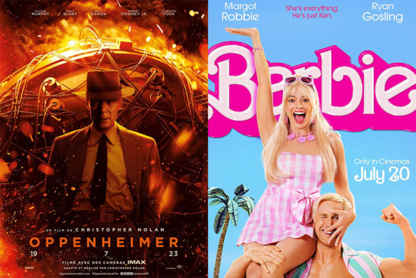 oppenheimer et barbie, les affiches de film